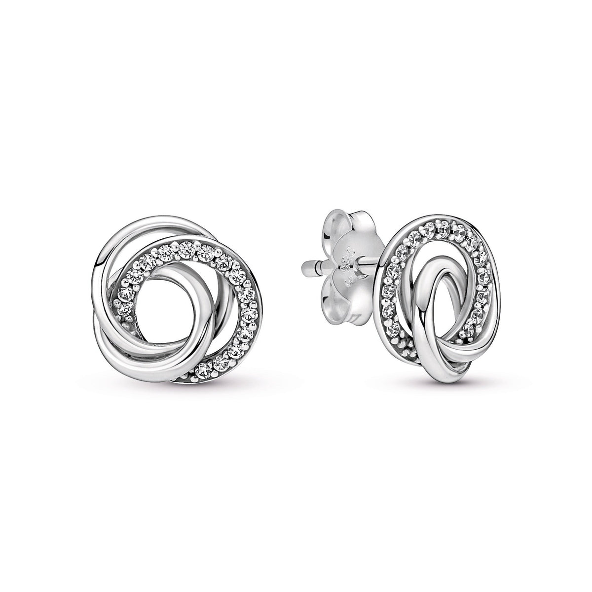 Family Always Encircled Stud Earrings