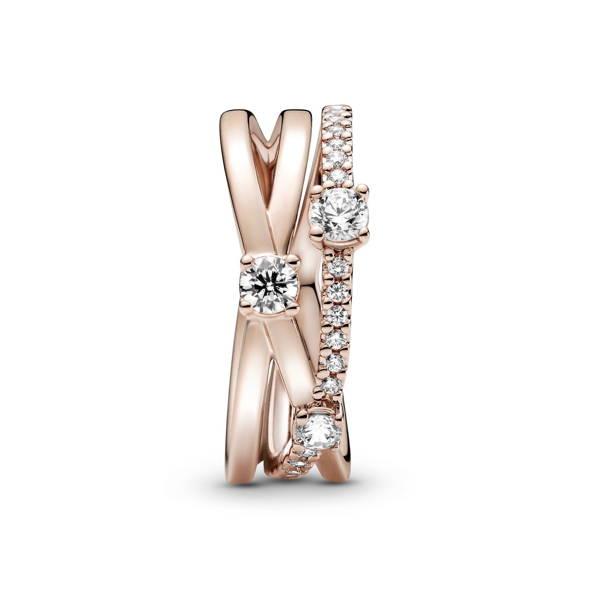 Sparkling Triple Band Ring