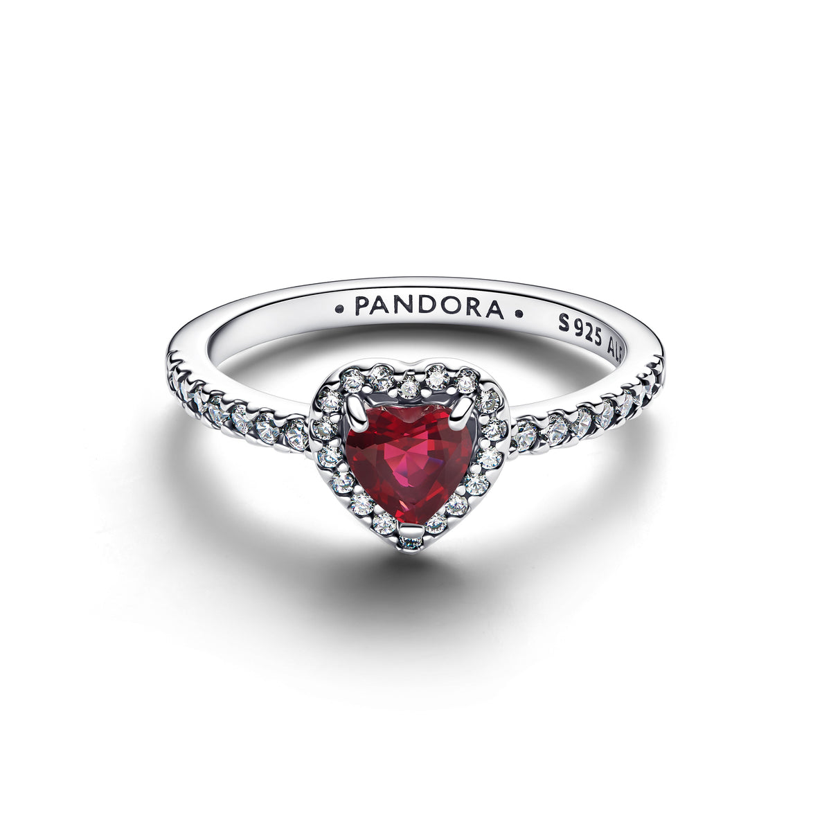Elevated Fuchsia Rose Heart Ring