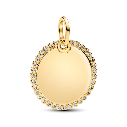 Engravable Round Tag Pendant
